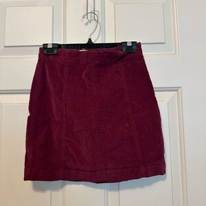 Velvet skirt